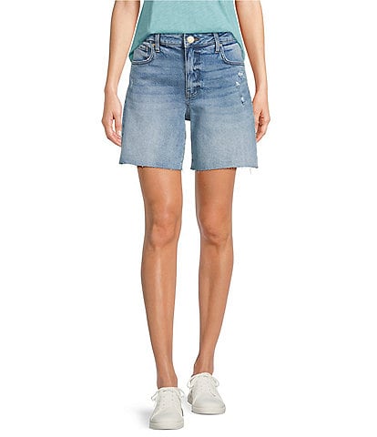 KUT from the Kloth Hailey Stretch Denim High Rise Shorts
