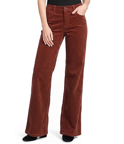 KUT From The Kloth High Rise Wide Leg Clean Hem Jeans