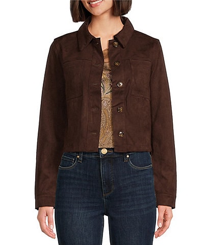 KUT from the Kloth Matilda Cropped Trucker Button Front Jacket