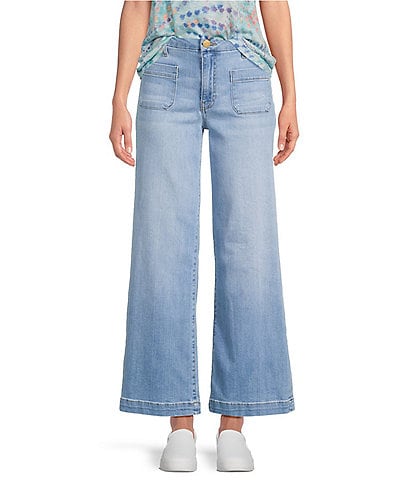 KUT from the Kloth Meg High Rise Wide Leg Denim Jeans
