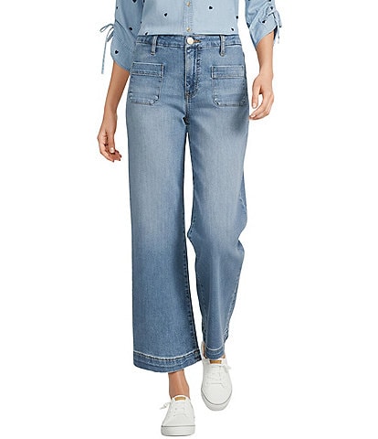 KUT from the Kloth Meg Soft Stretch Denim High Rise Wide Leg Jeans