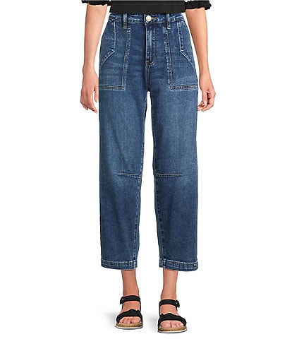 KUT from the Kloth Stretch Denim Ashton High Rise Barrel Jeans