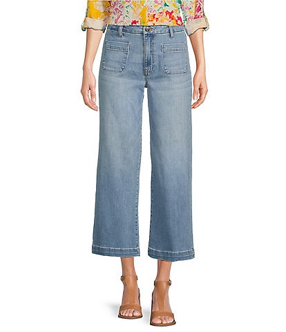 KUT from the Kloth Stretch Denim High Rise Wide Leg Jeans