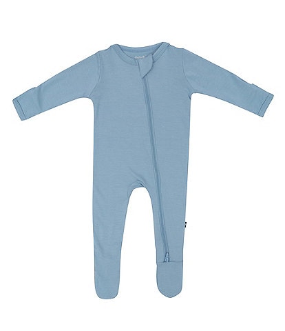 Kyte BABY Baby Boys Newborn-24 Months Bamboo Zip Front Footie