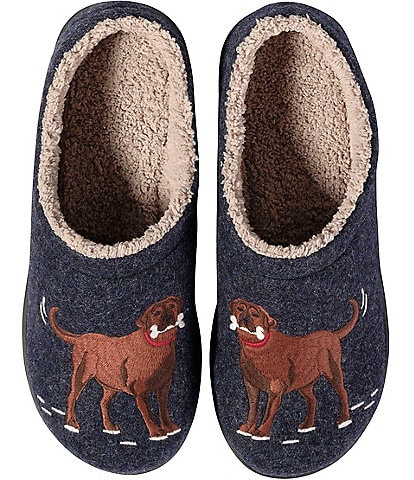 L..L. Bean Men's Daybreak Dog Motif Slippers