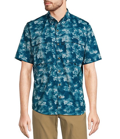 L.L. Bean Short Sleeve Tropic Wear Print Shirt
