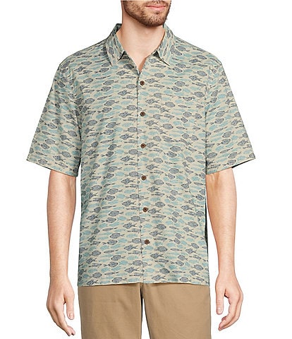 L.L. Bean Tropics Short Sleeve Woven Shirt