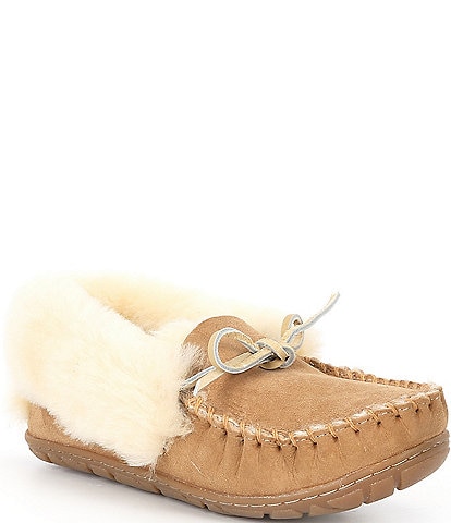 L.L.Bean Wicked Good Shearling Moccasin Slippers