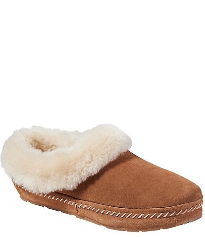 L.L.Bean Wicked Good Shearling Squam Lake Slippers