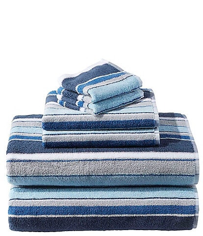 Bean's Organic Striped Cotton Towel Set