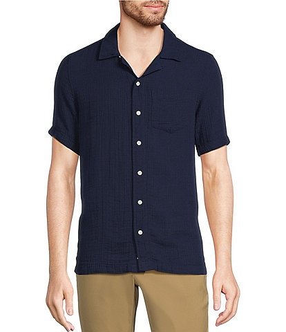 L.L.Bean Cloud Gauze Short Sleeve Woven Camp Shirt