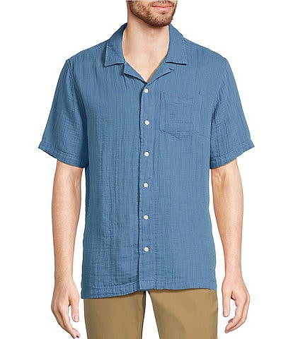 L.L.Bean Cloud Gauze Short Sleeve Woven Camp Shirt
