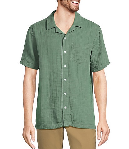 L.L.Bean Cloud Gauze Short Sleeve Woven Camp Shirt