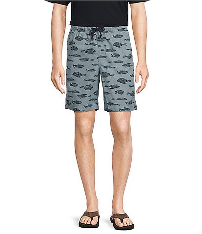 L.L.Bean Dock 8#double; Inseam Printed Shorts