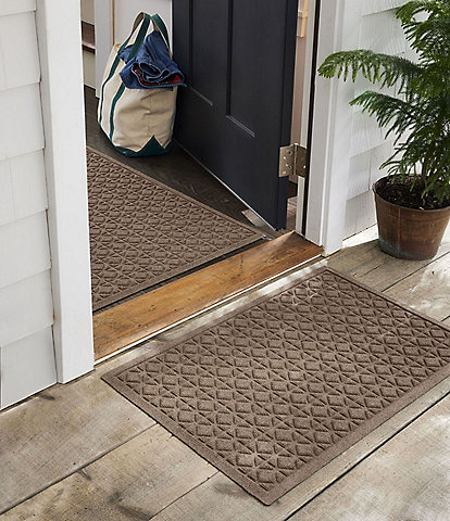 L.L.Bean Everyspace Recycled Waterhog Tiles Door Mat