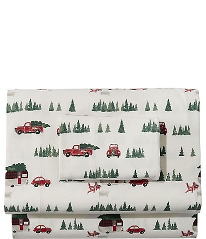 L.L.Bean Holiday Flannel Sheet Set