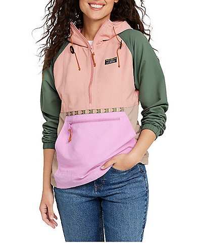 L.L.Bean Mountain Classic Color Block Anorak Jacket