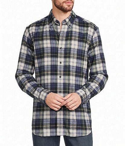 L.L.Bean Scotch Flannel Long Sleeve Woven Shirt