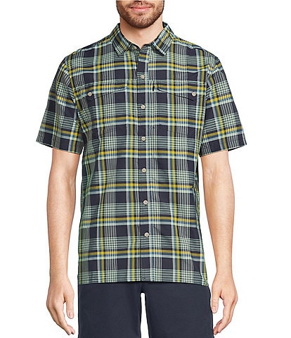 L.L.Bean SunSmart® Cool Weave Short Sleeve Plaid Shirt
