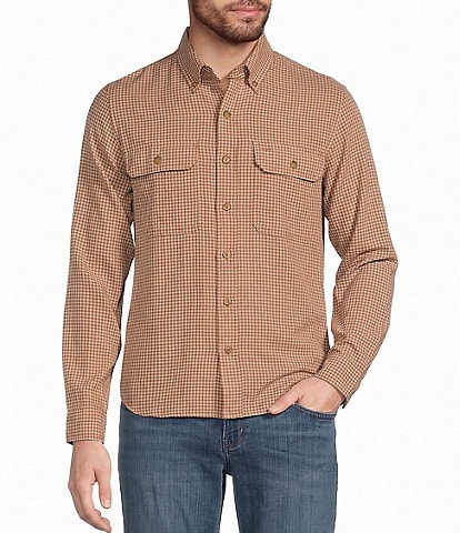 L.L.Bean Sunwashed Textured Long Sleeve Woven Shirt