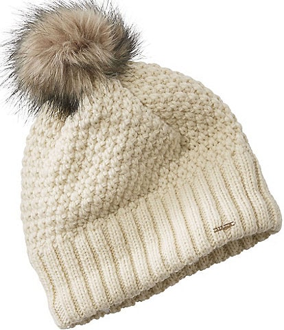 L.L.Bean Wicked Cozy Knit Pom Beanie