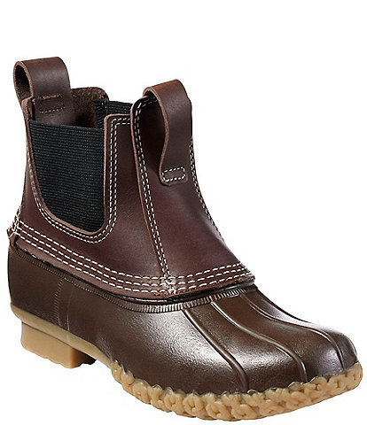 L.L.Bean Women's Bean Leather Waterproof Chelsea Booties