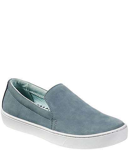 L.L.Bean Women's Eco Bay Leather Slip On Sneakers