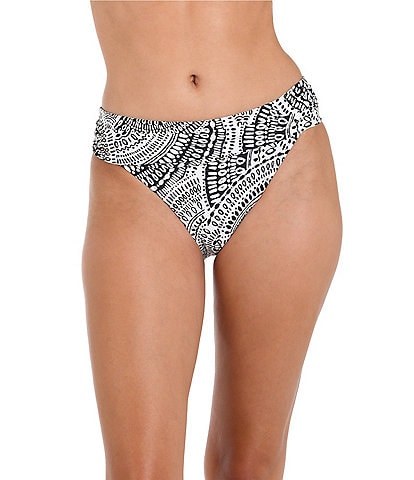 La Blanca Dream Catcher Shirred Banded Hipster Swim Bottom