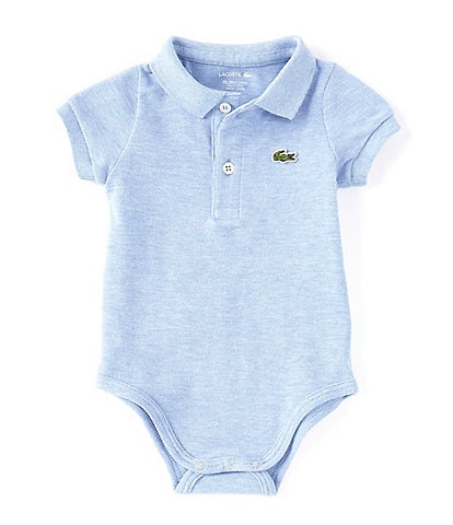 Lacoste Baby 6-12 Months Short Sleeve Organic Cotton Pique Polo Bodysuit