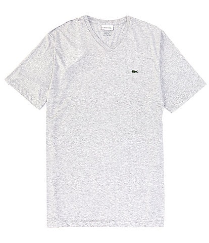 Lacoste Big & Tall Pima Cotton Short-Sleeve V-Neck T-Shirt