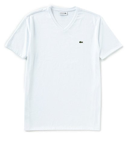 Lacoste Big & Tall Pima Cotton Short Sleeve V-Neck T-Shirt