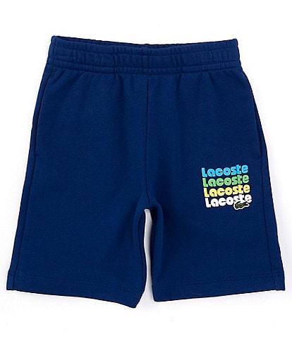 Lacoste Big Boys 8-16 Lacoste Wording Graphic Fleece Shorts
