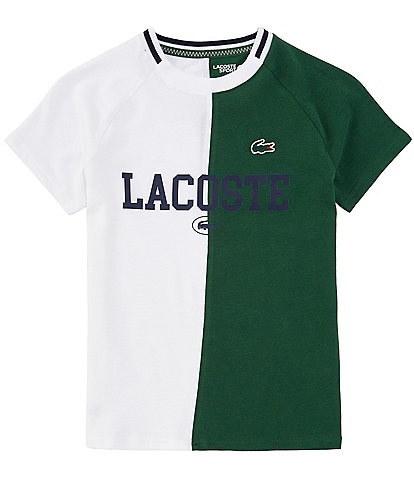 Lacoste Big Boys 8-16 Short Sleeve Color Block Logo T-Shirt