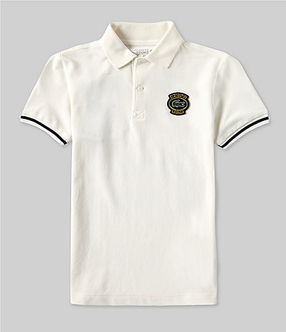 Lacoste Big Boys 8-16 Short Sleeve Color Blocked Polo Shirt