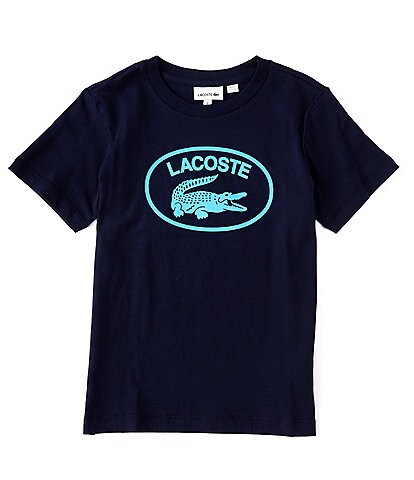 Lacoste Big Boys 8-16 Short-Sleeve Contrast-Branded Jersey Tee
