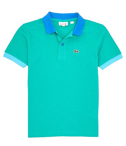 Lacoste Big Boys 8-16 Short-Sleeve Contrast-Collar Polo Shirt