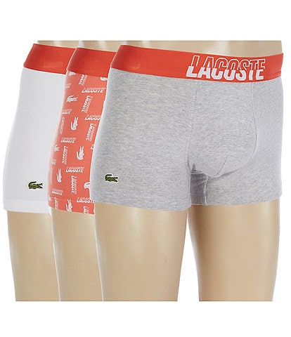 Lacoste Branded Waist Stretch Classic Briefs 3-Pack