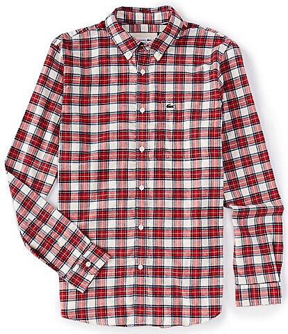 Lacoste Check Long-Sleeve Woven Shirt