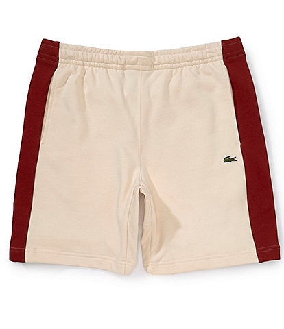 Lacoste Color Block Fleece 8" Inseam Shorts