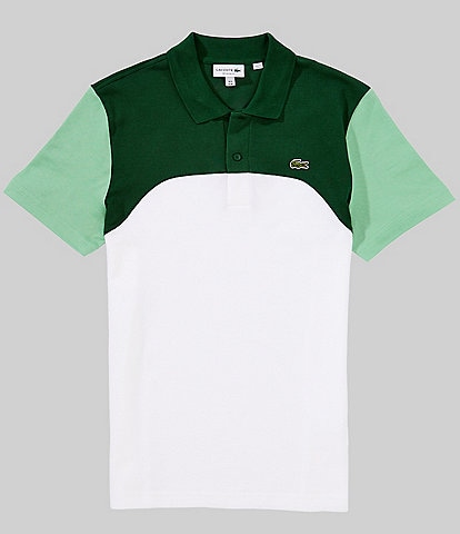 Lacoste Color Block Pique Short Sleeve Polo Shirt