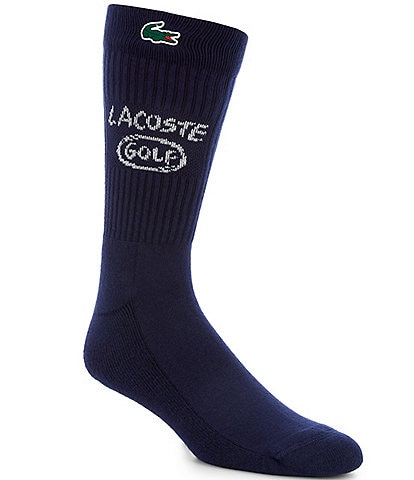 Lacoste Cotton Blend Golf Crew Socks