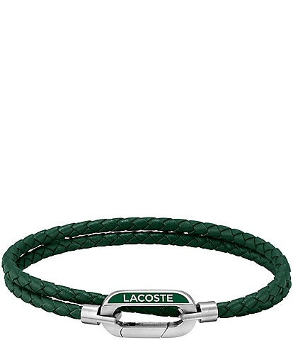 Lacoste Men's Double Braided Line Bracelet