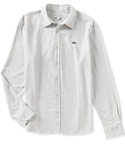 Lacoste Flannel Long Sleeve Woven Shirt