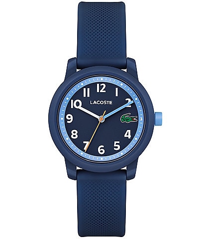 Lacoste Kid's 12.12 Three-Hand Light Navy Silicone Strap Watch