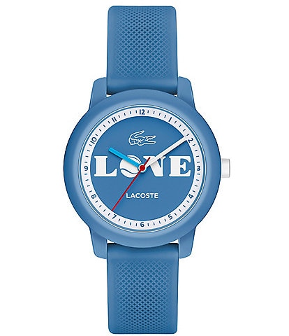 Lacoste Kid's L.12.12 Three Hand Silicone Strap Watch