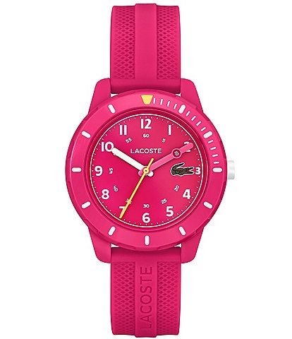Lacoste Kids Mini Tennis Raspberry Silicone Strap Watch