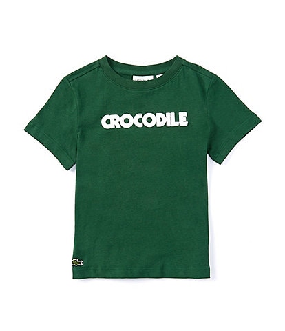Lacoste Little Boys 2T-6T Short Sleeve Crocodile Claw Graphic T-Shirt