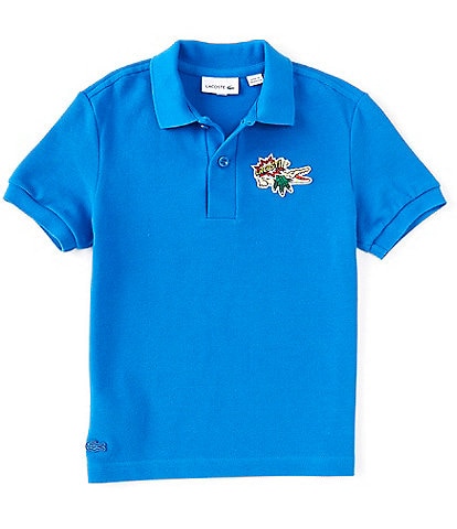 Lacoste Little Boys 2T-6T Short-Sleeve Holiday Badge Pique Polo Shirt