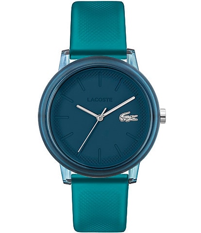 Lacoste Men's 12.12 Analog Blue Silicone Strap Watch