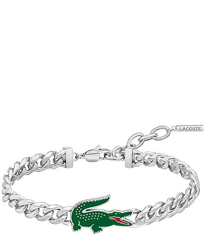 Lacoste Men's Arthor Collection Stainless Steel Chain Bracelet